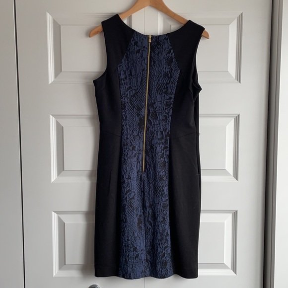 Black and blue sheath dress - Picture 3 of 3